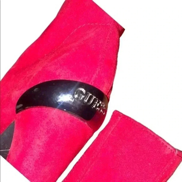 Guess Red Suede Boots - Picture 9 of 10